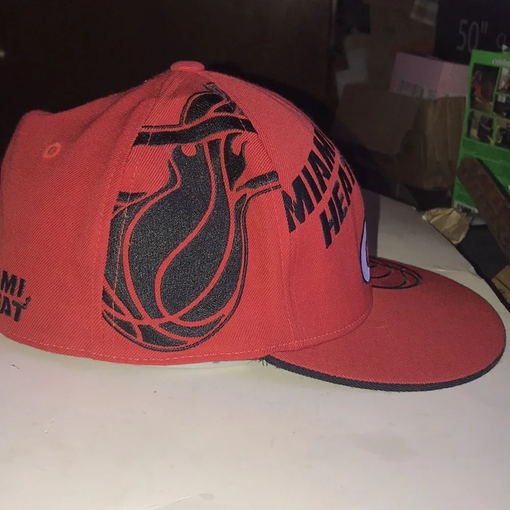 Men’s NBA Heat Wool Fitted Cap